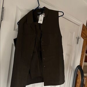 Dark Brown Sleeveless top